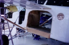 Spritzarbeiten Flugzeug aussen